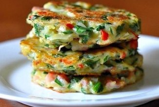 Драники из крабовых палочек