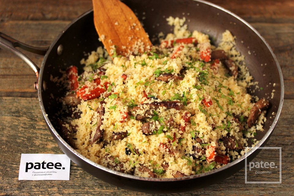 Говядина с морковью и кускусом - Шаг 11