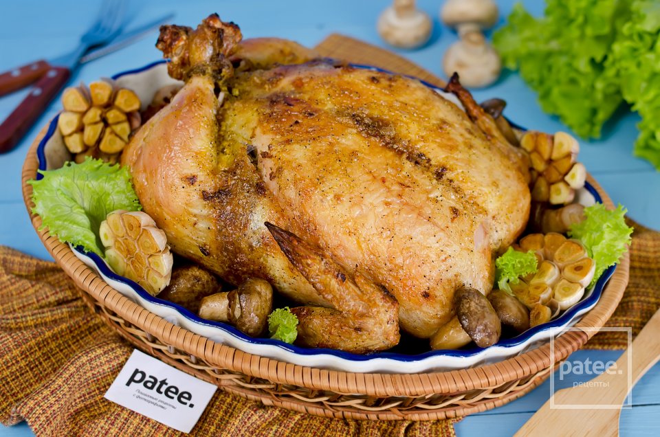 Курица фаршированная гречкой с грибами - Шаг 19