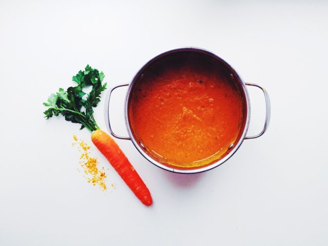 Морковный крем-суп.