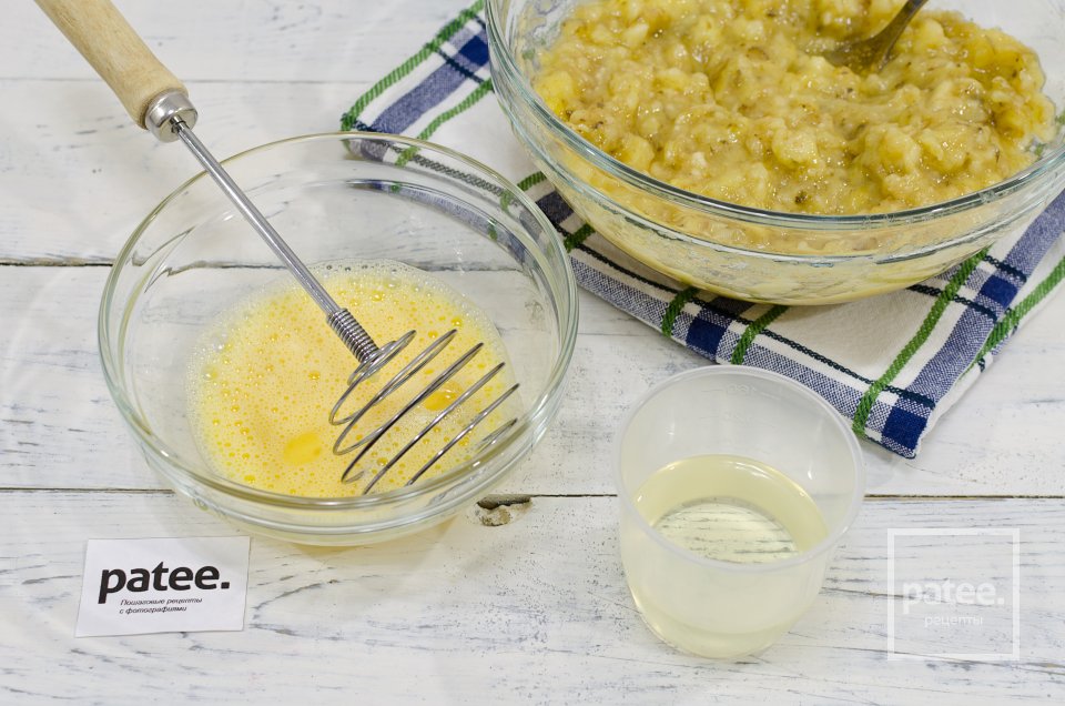 Банановые кексы с овсяными хлопьями и грецким орехом - Шаг 9