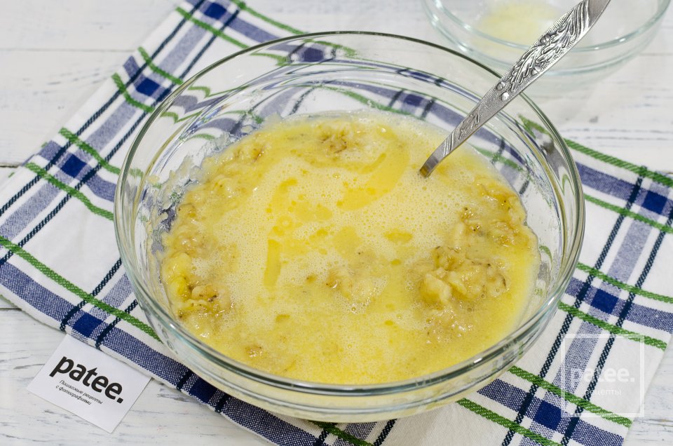 Банановые кексы с овсяными хлопьями и грецким орехом - Шаг 10