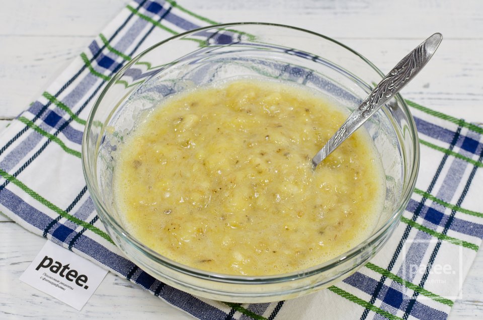 Банановые кексы с овсяными хлопьями и грецким орехом - Шаг 11