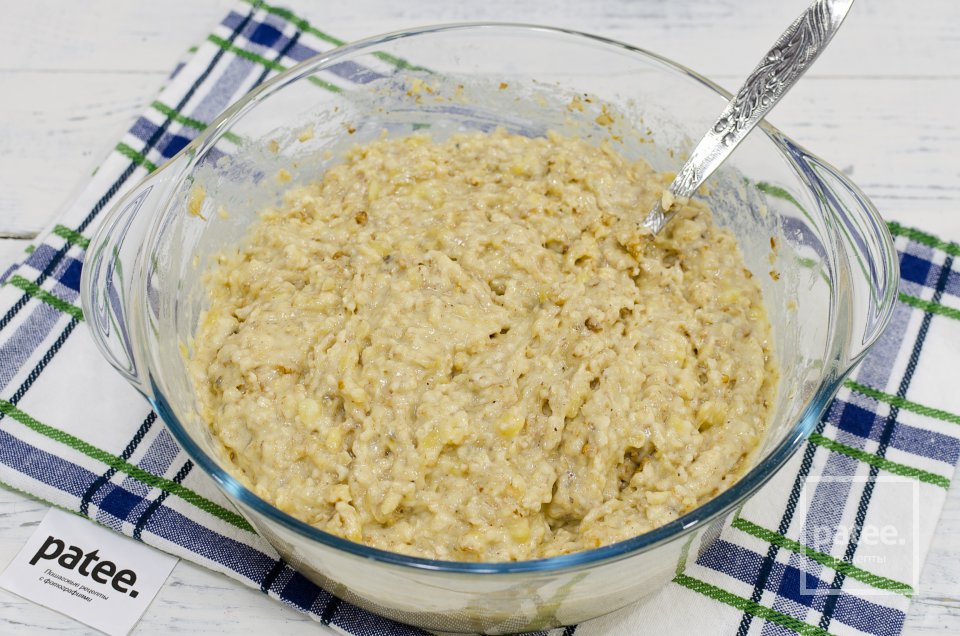 Банановые кексы с овсяными хлопьями и грецким орехом - Шаг 15