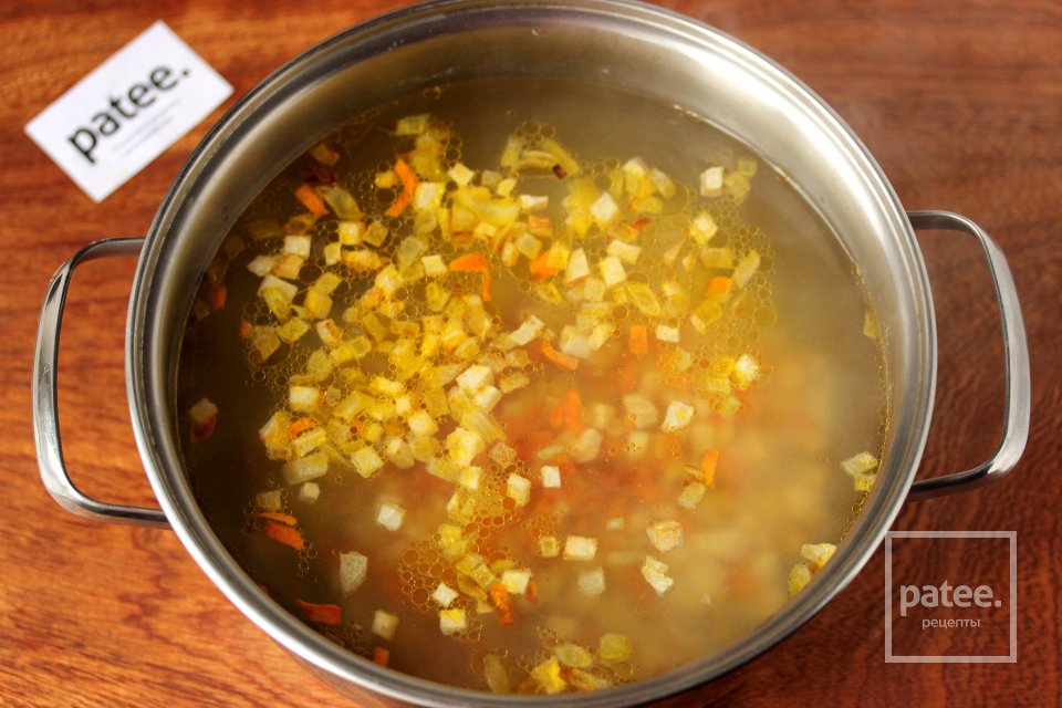 Суп с фрикадельками и брюссельской капустой - Шаг 9