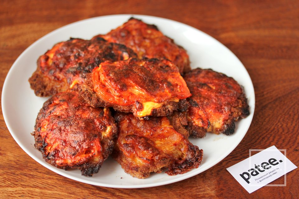 Отбивные из свинины с помидорами и сыром - Шаг 13