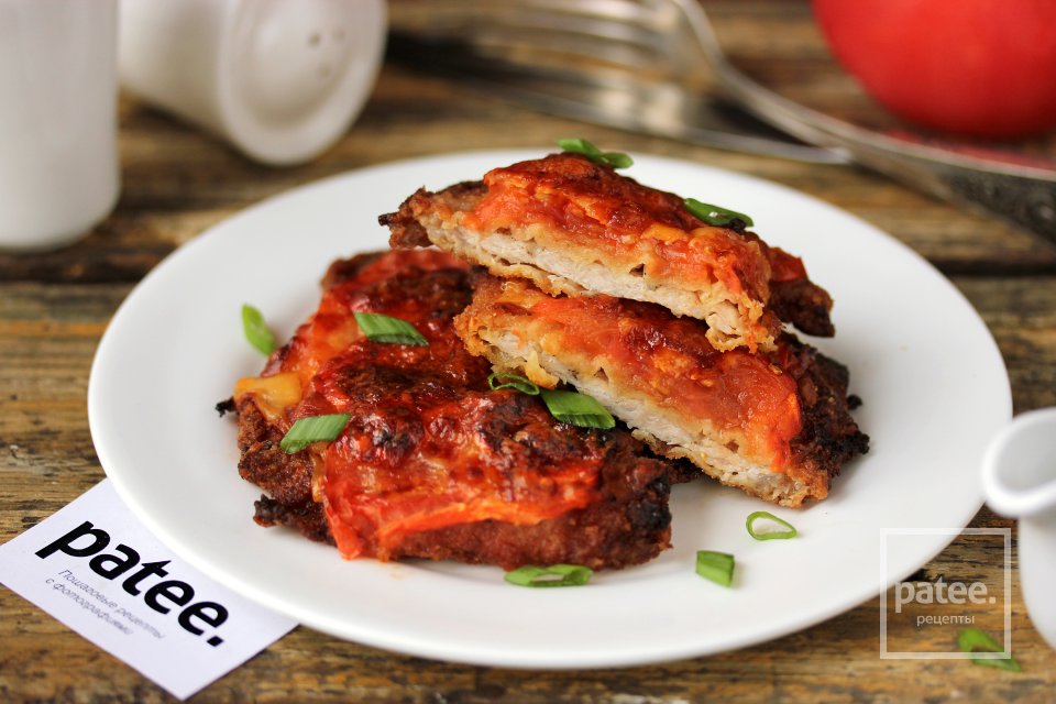 Отбивные из свинины с помидорами и сыром - Шаг 14