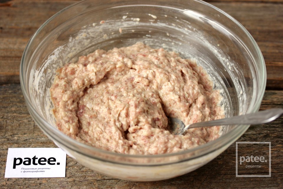 Мясные оладьи - Шаг 8