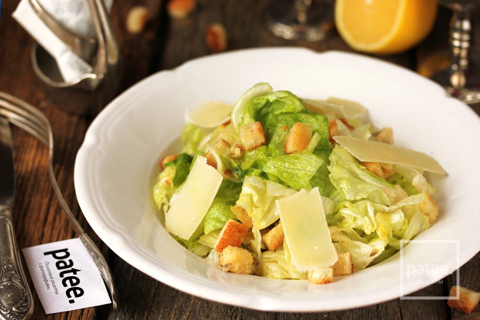 Салат Цезарь с анчоусами - Шаг 19