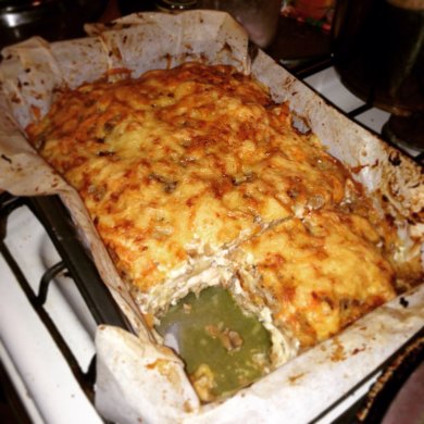 Отбивные из куриного филе запеченные с грибами под сыром - Шаг 8