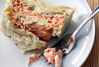 Лазанья с семгой