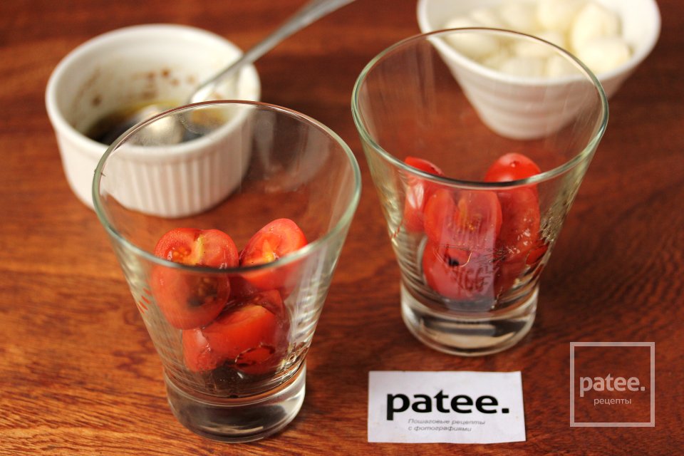 Капрезе в стаканах - Шаг 6