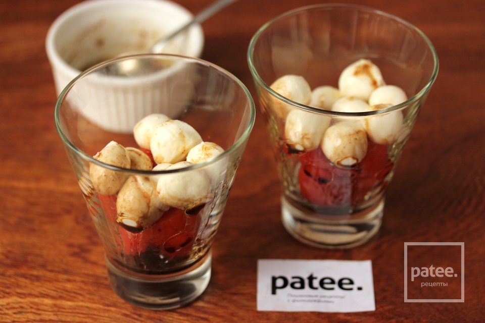 Капрезе в стаканах - Шаг 7