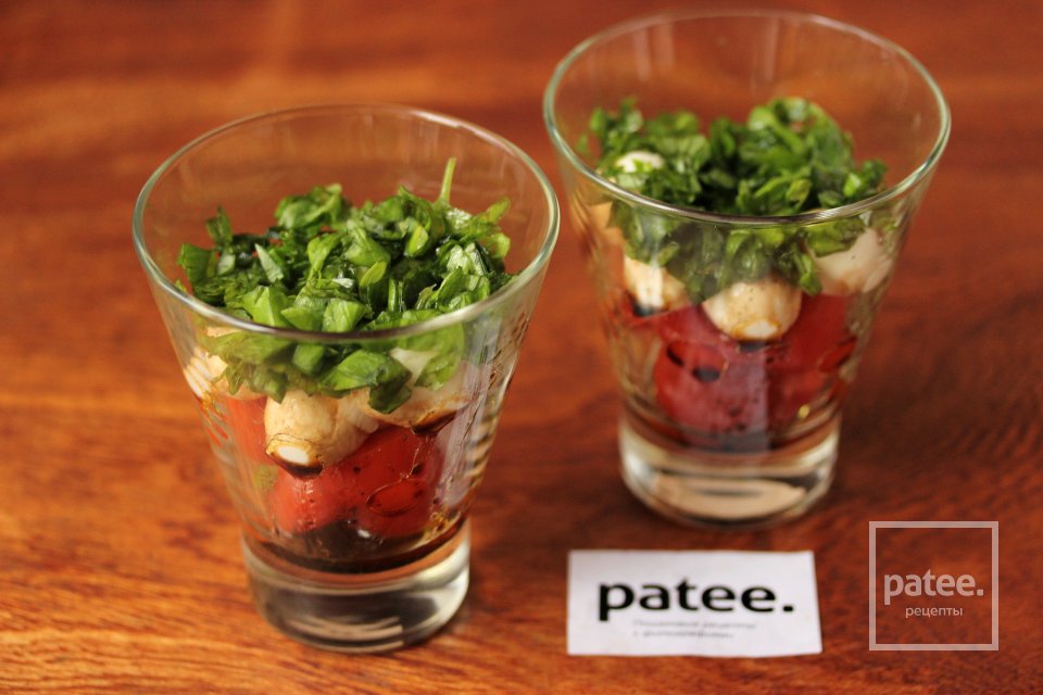 Капрезе в стаканах - Шаг 8