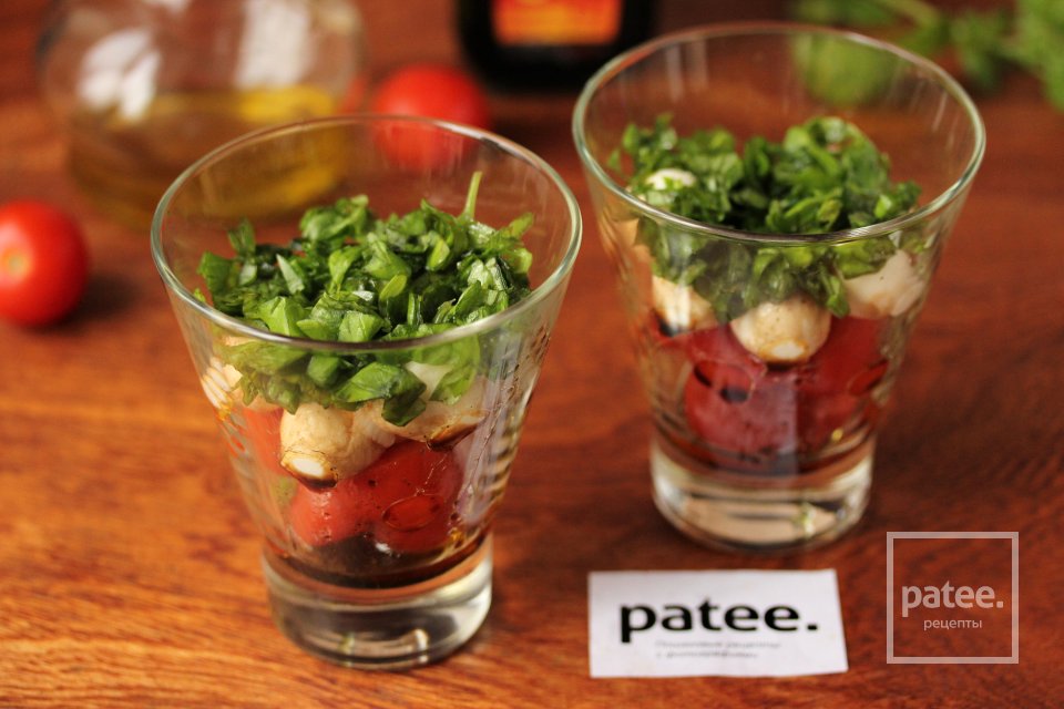 Капрезе в стаканах - Шаг 9