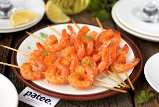 Шашлычки из креветок