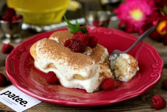 Тирамису с малиной и сыром филадельфия