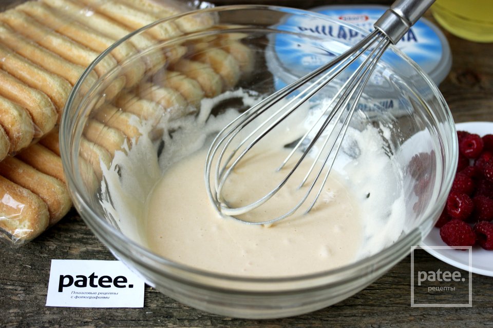 Тирамису с малиной и сыром филадельфия - Шаг 3