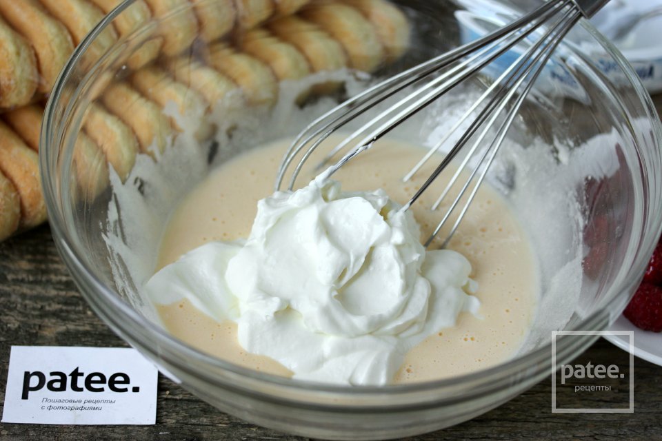 Тирамису с малиной и сыром филадельфия - Шаг 4