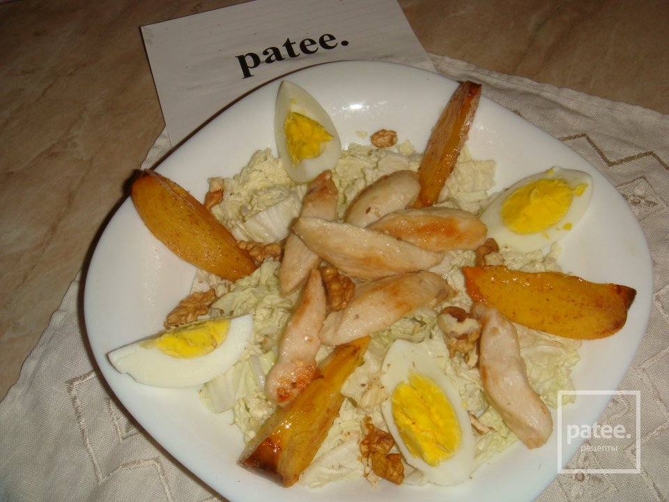 Салат с хурмой и курицей - Шаг 12