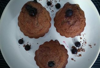 Шоколадные кексы в микроволновой печи