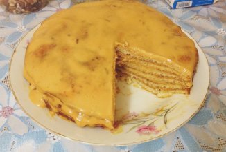 Торт со сгущенкой