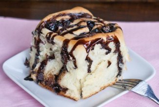 Чернично-шоколадные булочки