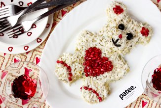 Салат Влюблённый мишка