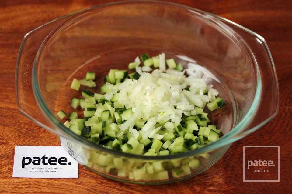 Салат Влюблённый мишка - Шаг 3