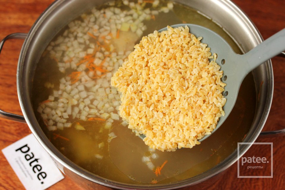 Куриный суп с булгуром и перепелиными яйцами - Шаг 7
