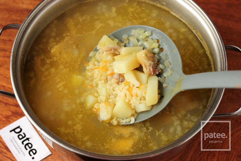 Куриный суп с булгуром и перепелиными яйцами - Шаг 8