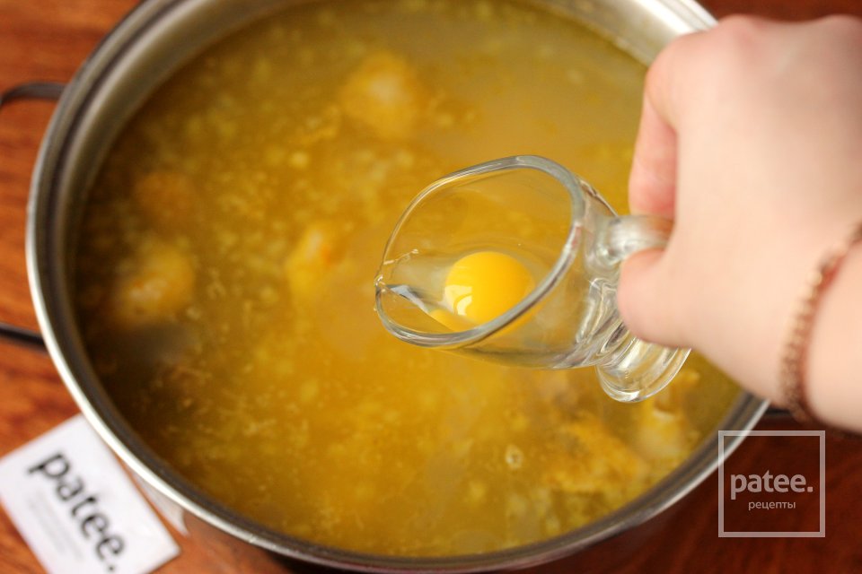 Куриный суп с булгуром и перепелиными яйцами - Шаг 9