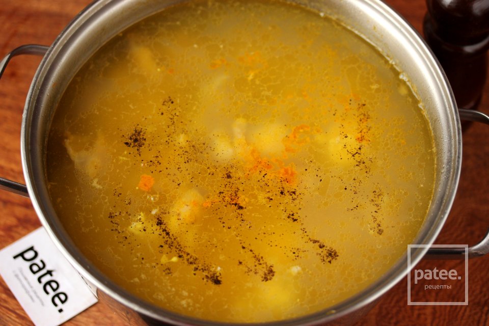 Куриный суп с булгуром и перепелиными яйцами - Шаг 11