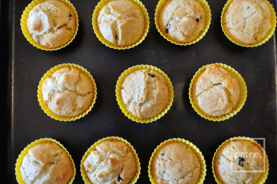 Закусочные кексы с сыром и оливками - Шаг 8