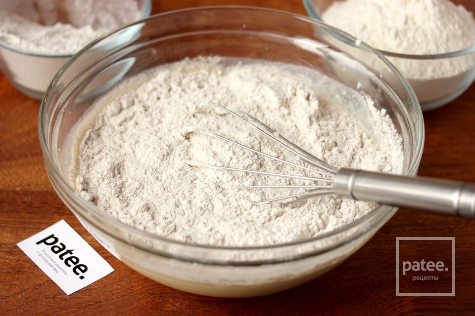 Заварные блины из ржаной муки - Шаг 6