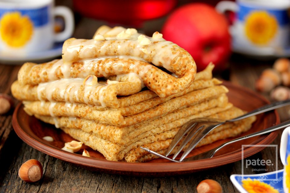 Заварные блины из ржаной муки - Шаг 15