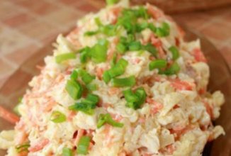 Салат из курицы и корейского салата