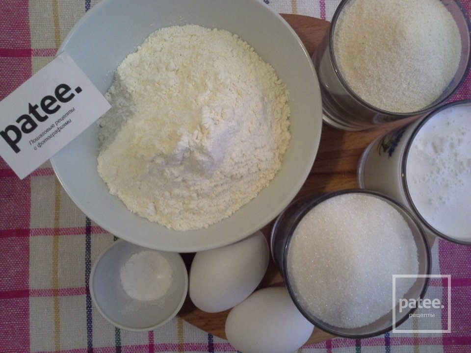 Манник с бизе - Шаг 1