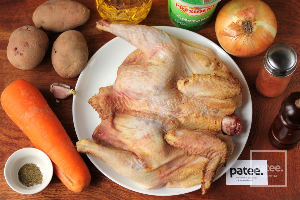Запечённый цыплёнок с картофельным гарниром - Шаг 1