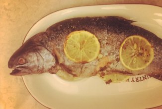 Запеченная форель с картошкой.