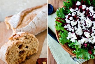 Салат из свеклы с сыром фета