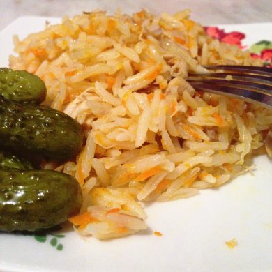 Плов из курицы и моркови - Шаг 9