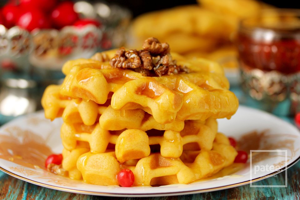 Тыквенные вафли - Шаг 13