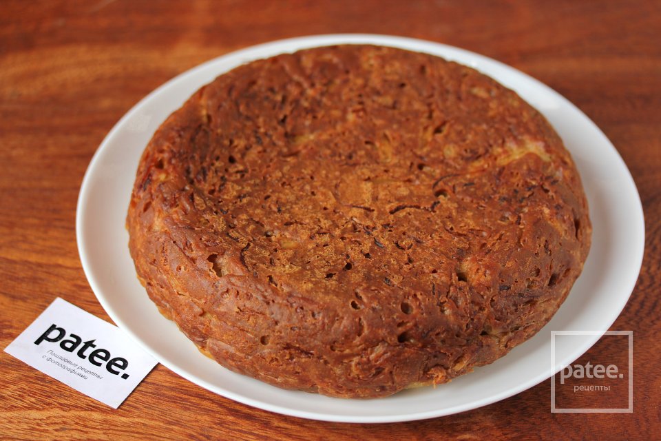 Шарлотка с капустой в мульварке - Шаг 12