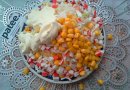 Капустный салат с кукурузой  и крабовыми палочками