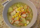 Кукурузная похлебка с крабовыми палочками