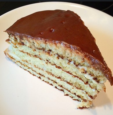 Блинный торт со сметанным кремом