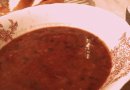 Суп с красной фасолью.