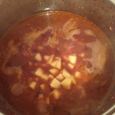 Суп с красной фасолью. - Шаг 6