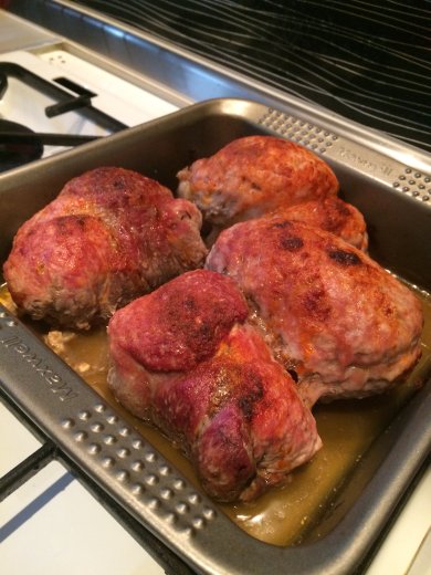 Свиные рулетики с шампиньонами - Шаг 10